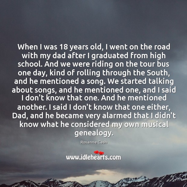 When I was 18 years old, I went on the road with my Image