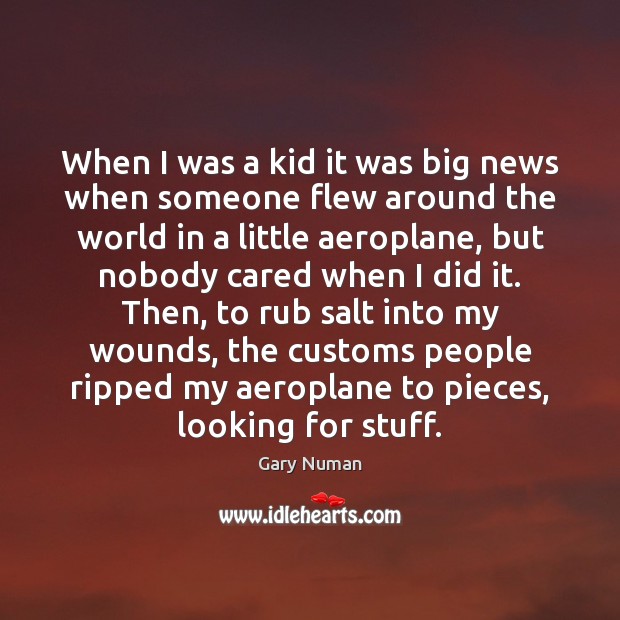 When I was a kid it was big news when someone flew Image