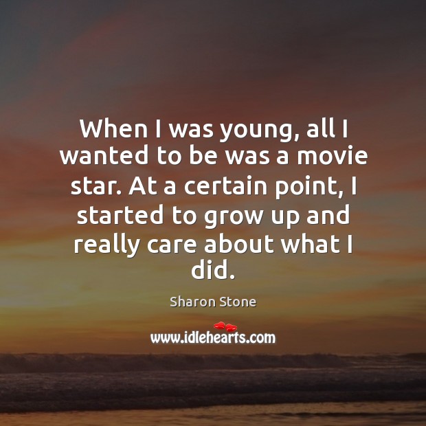 When I was young, all I wanted to be was a movie Image