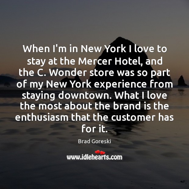 When I’m in New York I love to stay at the Mercer Image