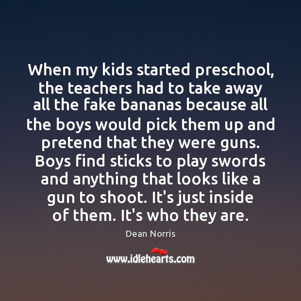 When my kids started preschool, the teachers had to take away all Image
