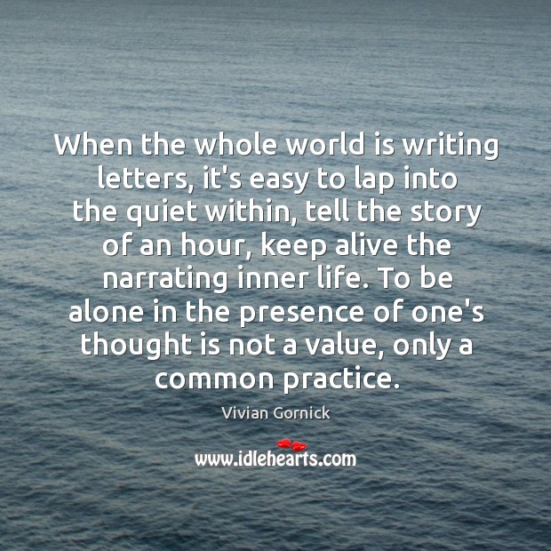 When the whole world is writing letters, it’s easy to lap into Image