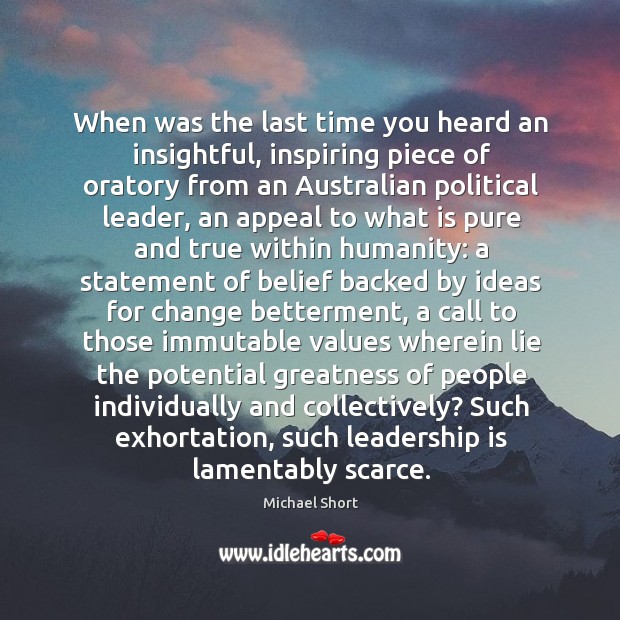 When was the last time you heard an insightful, inspiring piece of Leadership Quotes Image