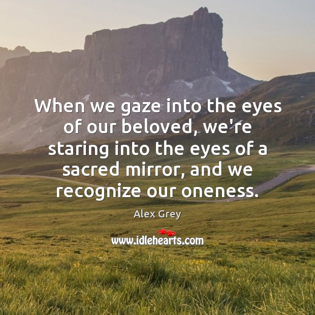 When we gaze into the eyes of our beloved, we’re staring into Image