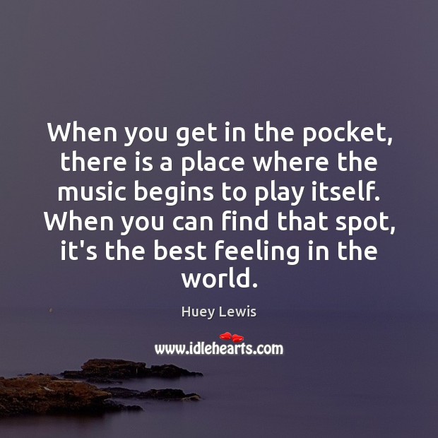 When you get in the pocket, there is a place where the Image