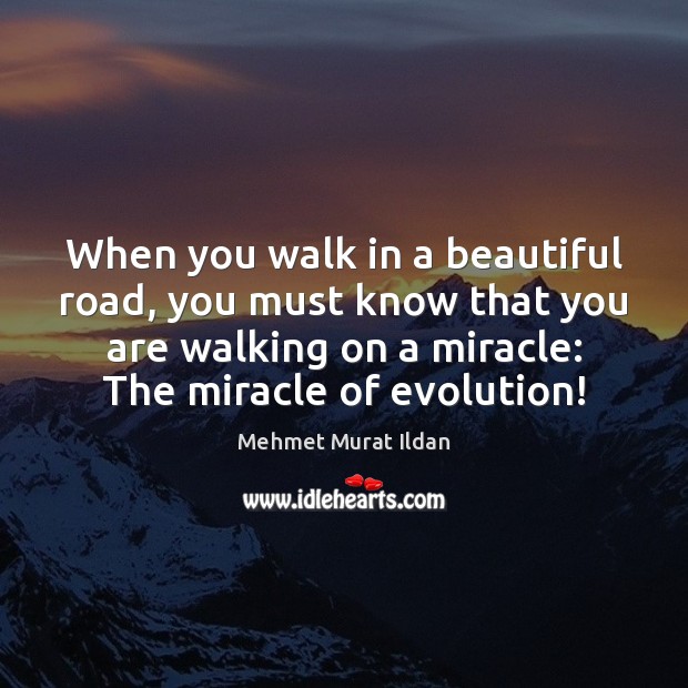 When you walk in a beautiful road, you must know that you Image