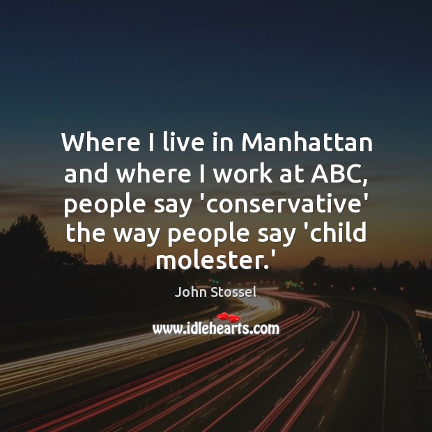 Where I live in Manhattan and where I work at ABC, people Image