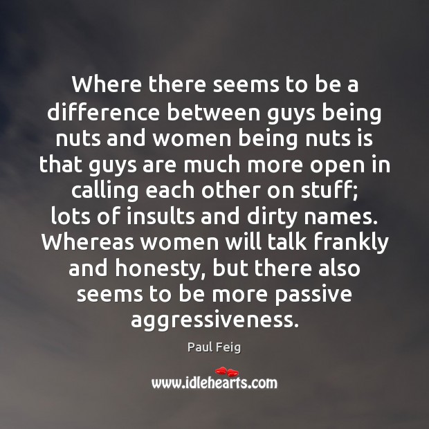 Where there seems to be a difference between guys being nuts and Image