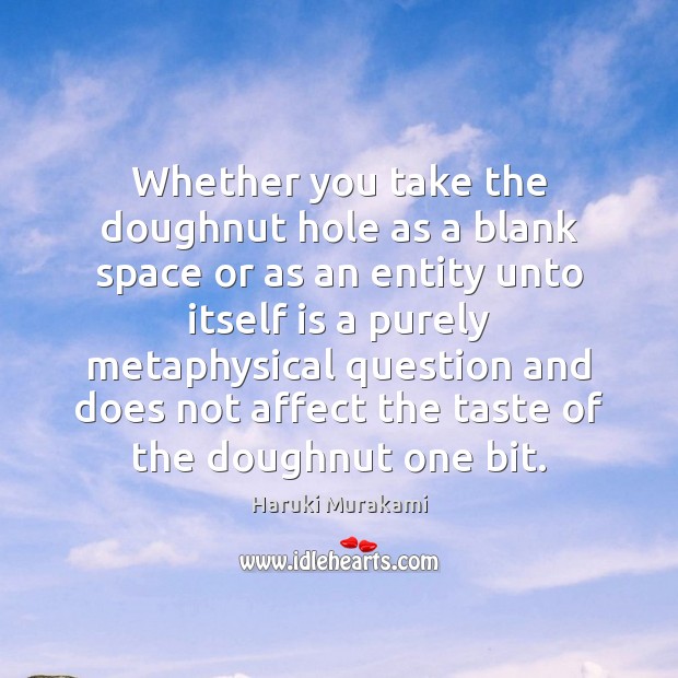Whether you take the doughnut hole as a blank space or as Image