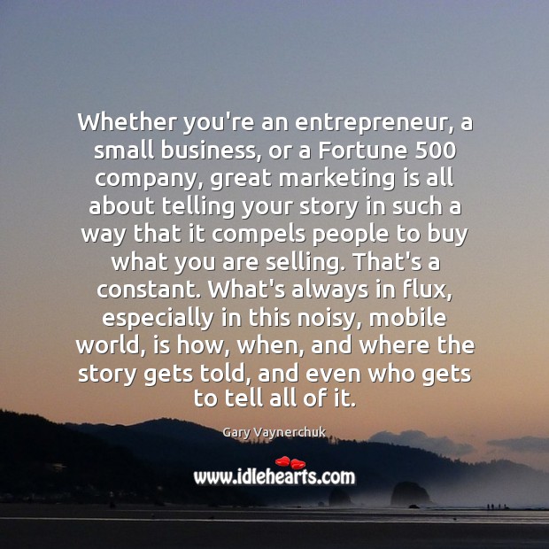 Whether you’re an entrepreneur, a small business, or a Fortune 500 company, great Marketing Quotes Image