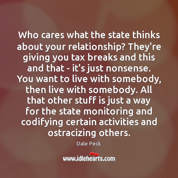 Who cares what the state thinks about your relationship? They’re giving you Image