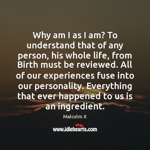 Why am I as I am? To understand that of any person, Image