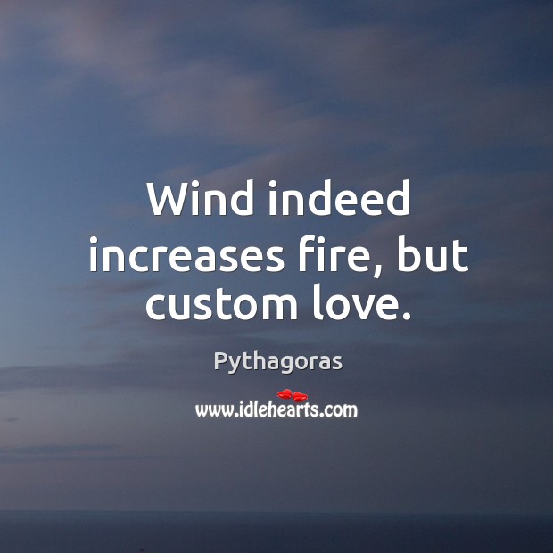 Wind indeed increases fire, but custom love. Image