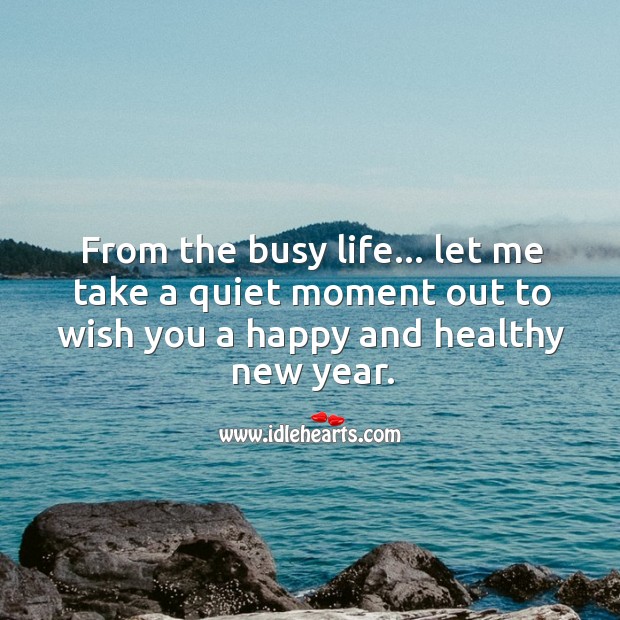 Wish you a happy and healthy new year. New Year Quotes Image