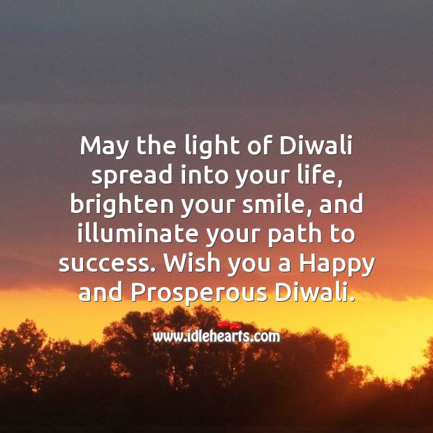 Wish you a happy and prosperous diwali Diwali Messages Image