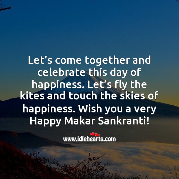 Wish you a very Happy Sankranti! Celebrate Quotes Image