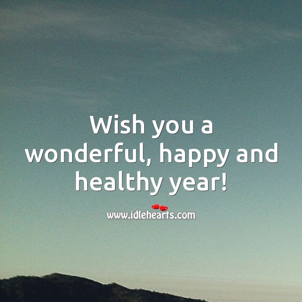 Wish you a wonderful, happy and healthy year! Happy Birthday Messages Image