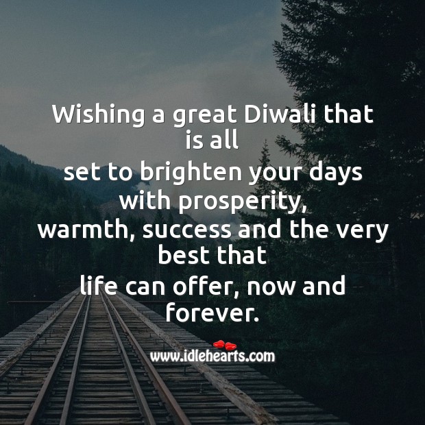 Wishing a great diwali that is all Diwali Messages Image