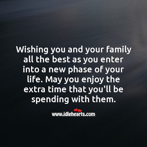 Wishing you all the best as you enter into a new phase of your life. Retirement Wishes Image