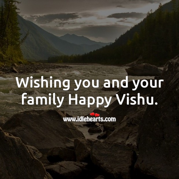 Wishing you and your family Happy Vishu. Wishing You Messages Image