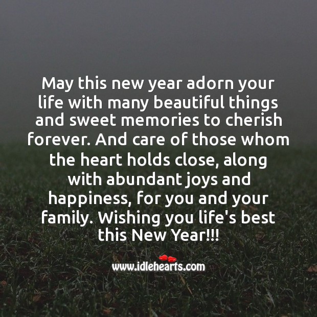 Wishing you life’s best this new year!!! Image