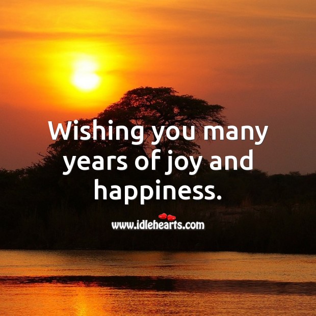 Wishing you many years of joy and happiness. Image