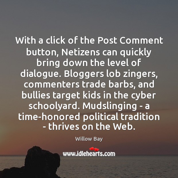 With a click of the Post Comment button, Netizens can quickly bring Image