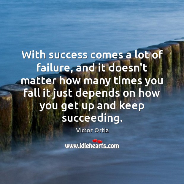 With success comes a lot of failure, and it doesn’t matter how Image
