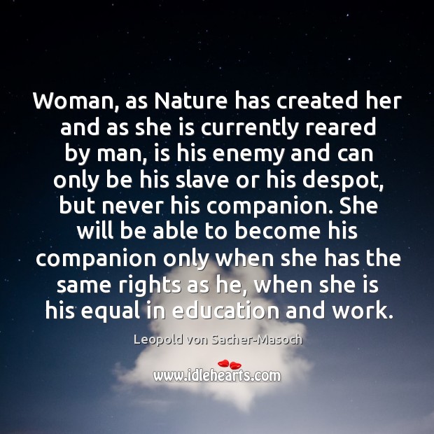 Woman, as Nature has created her and as she is currently reared Image