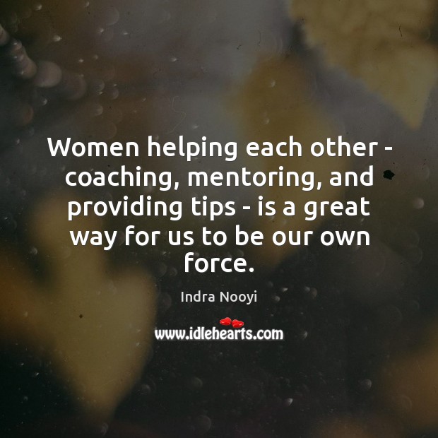 Women helping each other – coaching, mentoring, and providing tips – is Image