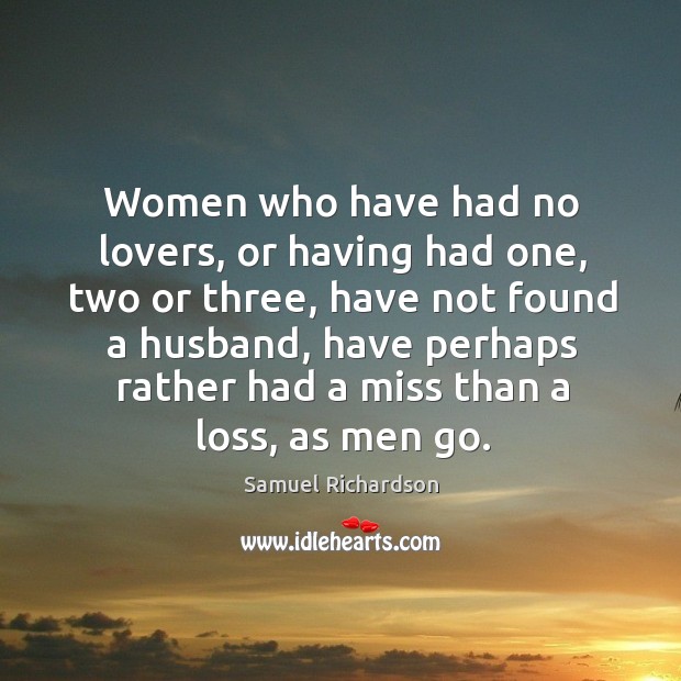 Women who have had no lovers, or having had one, two or three Image
