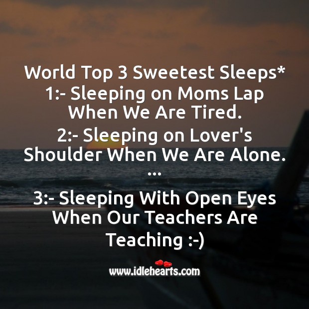 World top 3 sweetest sleeps Good Night Messages Image