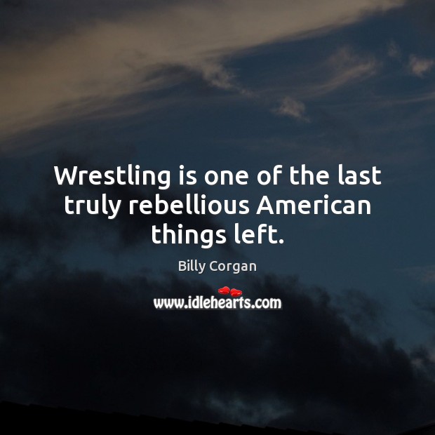 Wrestling is one of the last truly rebellious American things left. Image