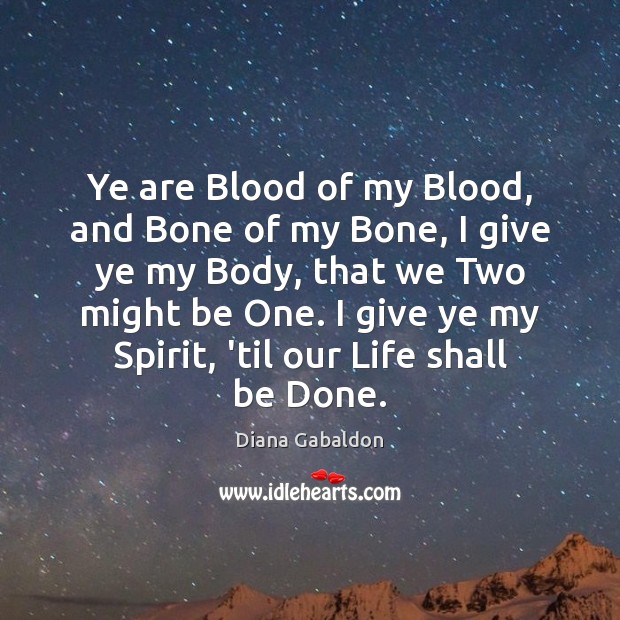 Ye are Blood of my Blood, and Bone of my Bone, I Image