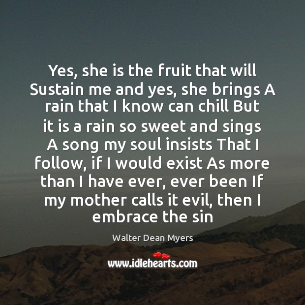 Yes, she is the fruit that will Sustain me and yes, she Image