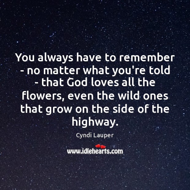 You always have to remember – no matter what you’re told – No Matter What Quotes Image