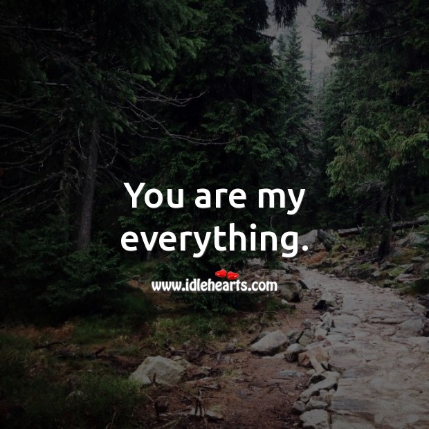 You are my everything. Love Messages for Him Image