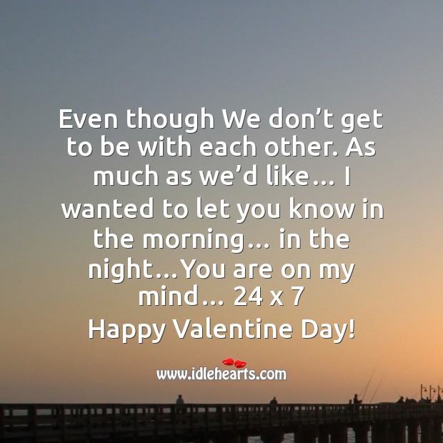 You are on my mind Valentine’s Day Messages Image