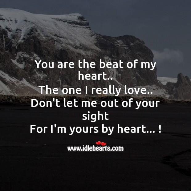 You are the beat of my heart Valentine’s Day Messages Image