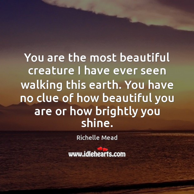 You are the most beautiful creature I have ever seen walking this Image