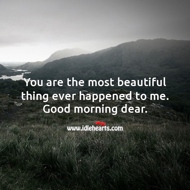 You are the most beautiful thing ever happened to me. Beautiful Love Quotes Image