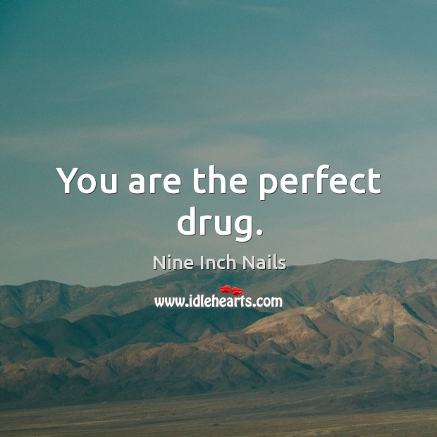 You are the perfect drug. Nine Inch Nails Picture Quote