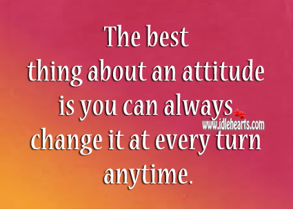 Best thing about attitude Image