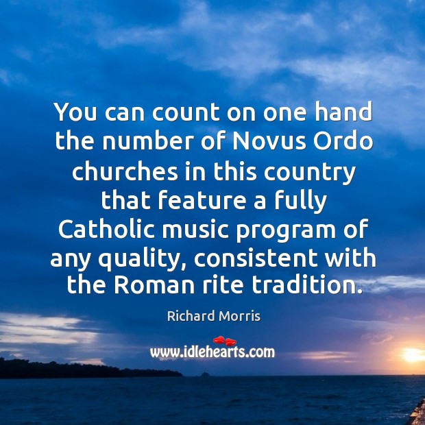 You can count on one hand the number of novus ordo churches in this country that feature a fully catholic Image