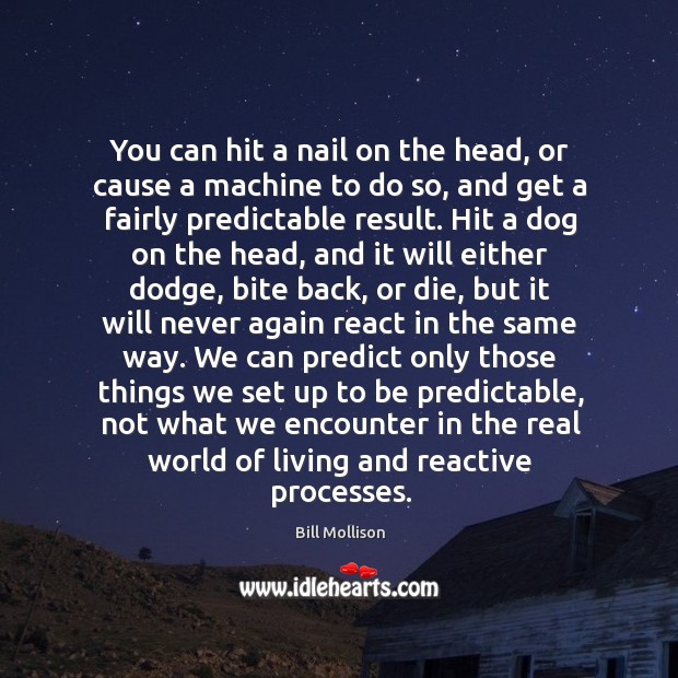 You can hit a nail on the head, or cause a machine Bill Mollison Picture Quote