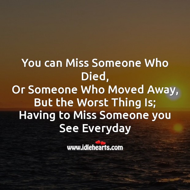 You can miss someone who died Missing You Messages Image