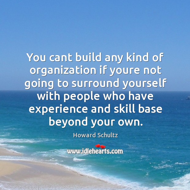 You cant build any kind of organization if youre not going to Image