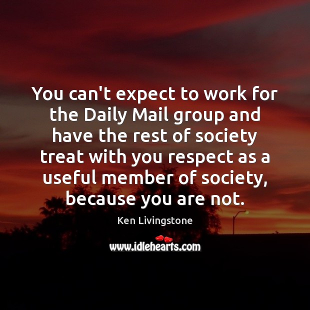 You can’t expect to work for the Daily Mail group and have Image