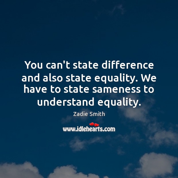You can’t state difference and also state equality. We have to state Image