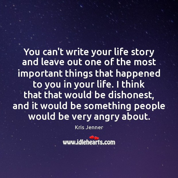 You can’t write your life story and leave out one of the Image